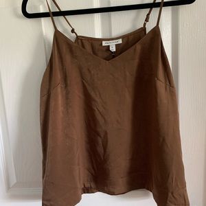 Brown Spaghetti Strap Top